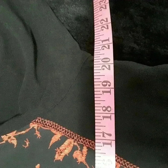 Tommy N LouLou Open Sheer Black & Red Jacket/cover up - Picture 7 of 9